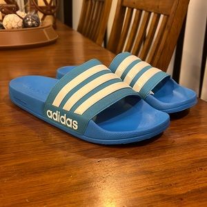 Adidas Adilette Shower Pool Slides Sandals Shoes new blue B42211 Men’s Size 12